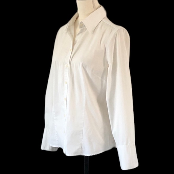 Ann Taylor Tops - Ann Taylor | White Long Sleeve Button Down Shirt Size 14